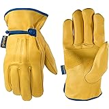 Men's HydraHyde Leather Work Gloves, Water-Resistant, Large (Wells Lamont 1164L)