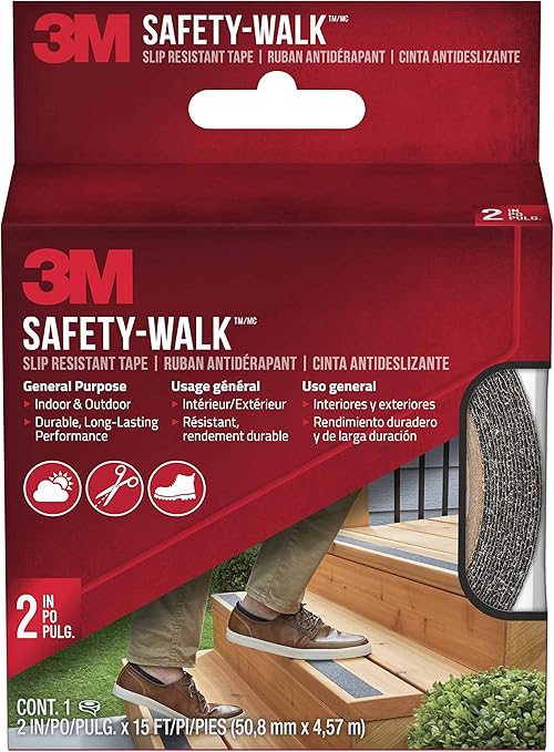 3M SafetyWalk Slip Resistant Tread Indoor/Outdoor Black 50mm x 4.5m