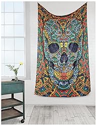 Sunshine Joy® 3D Skull Tapestry - 60X90 - Beach