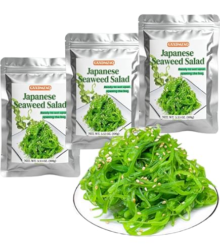 Amazon.com: Konbumori Oshaburi Mekabu Seaweed Premium 80g (Pack of