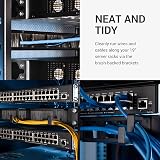 kwmobile 1U 19 Inch Server Rack Cable Management Brackets 3 Steel Organisers view 2