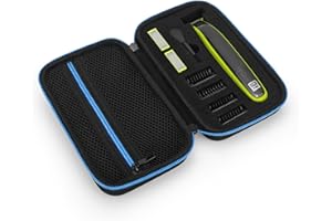 Yinke Case for Hybrid Electric Trimmer and Shaver QP2520 QP2620, Micro Touch Solo/Braun Series XT5/King C. Gillette Style Master Beard Trimmer, Travel Carrying Case Protective Cover Storage Bag