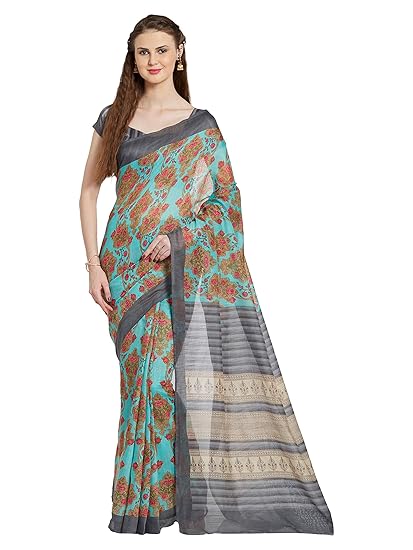 printed work saree