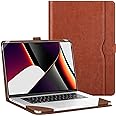 Fintie Sleeve Case for MacBook Pro 16 Inch Case A3403 A3186 A2991 A2780 A2485 A2141 (2019 2020 2021 2022 2023 2024 Release), Premium PU Leather Protective Folio Book Cover, Brown