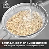 Walfos Fine Mesh Strainers Set Premium Stainless Steel Colanders Sifters view 5