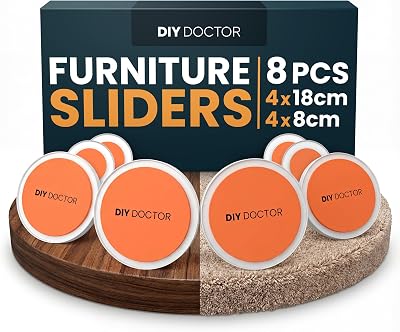 DIY Doctor The Original Deluxe Super Sliders 1 Pack Carpet Wood Floors