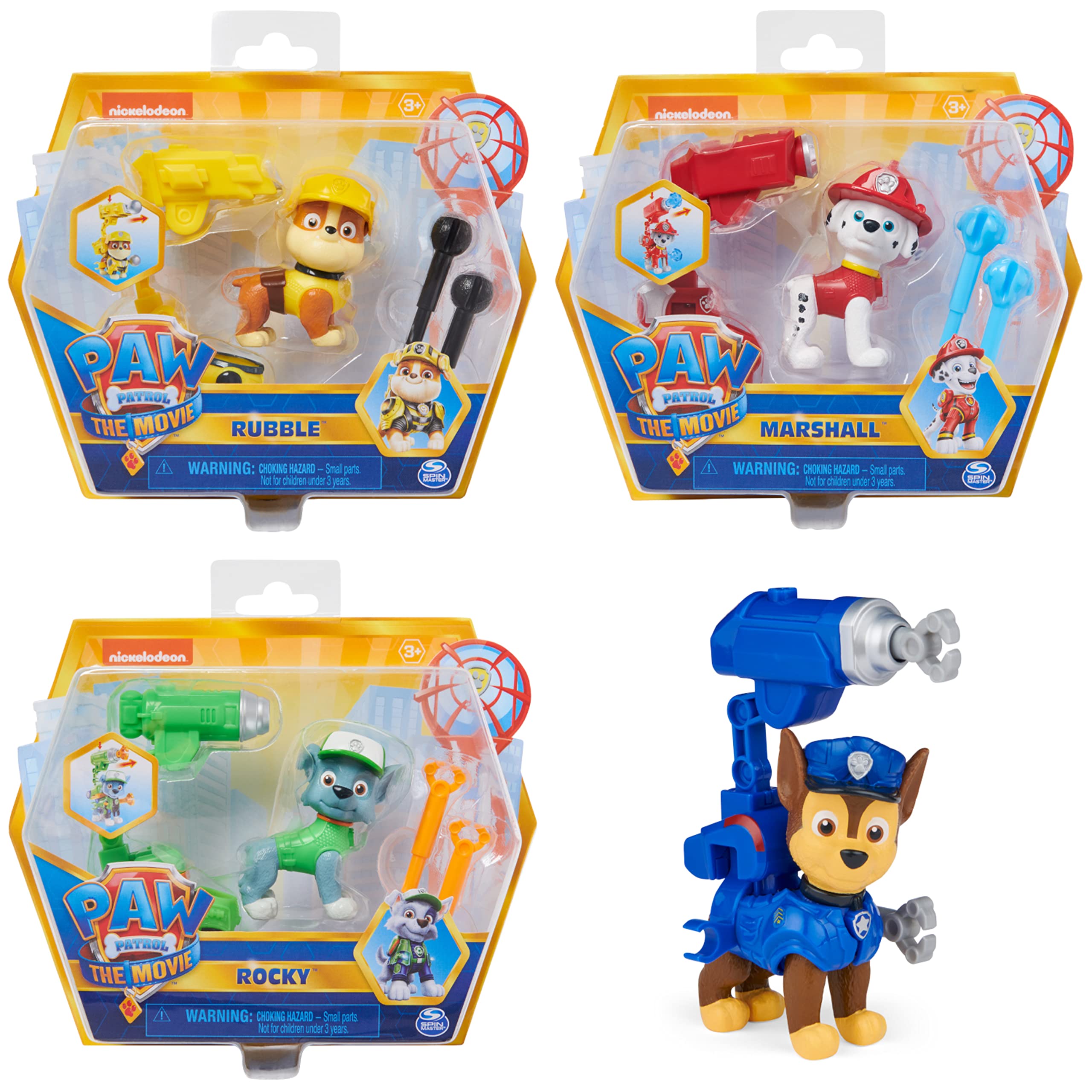 PAW Patrol - Deluxe Hero Pups From the Movie, Assorted - 1 Surprise Product