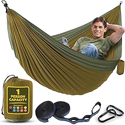 Durable Hammock 400 lb Capacity, Nylon Camping