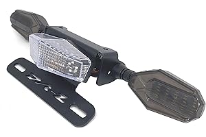 GYUKSIA Rear Tail Tidy License Plate Holder Fender Eliminator Kit LED Tail Brake Light Turn Signal Blinker For SUZUKI DR-Z 400SM DRZ400S DRZ 400E 2000-2021 (Clear)
