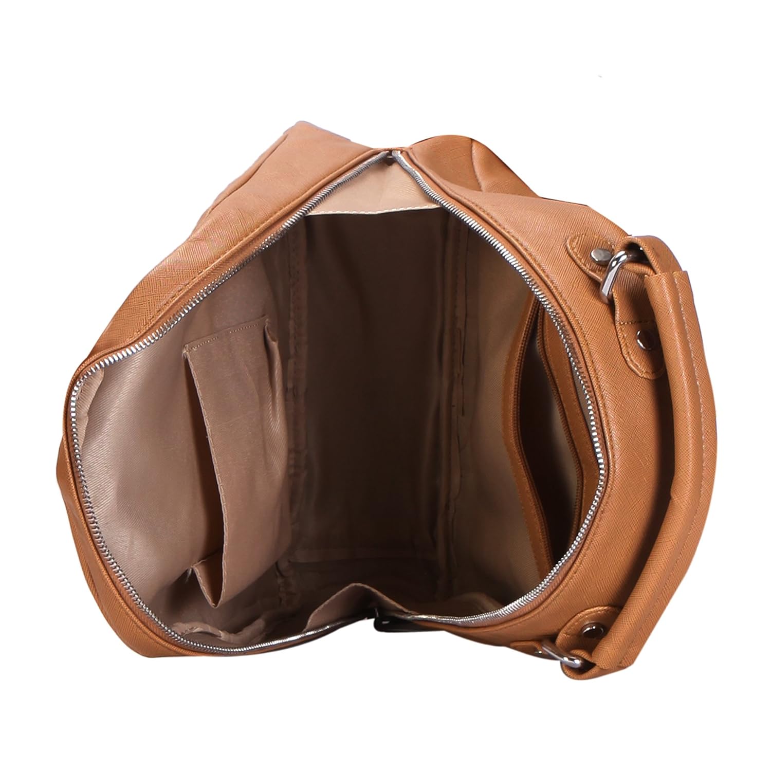 lychee bags women's pu tanya backpack (lb61cr, brown)