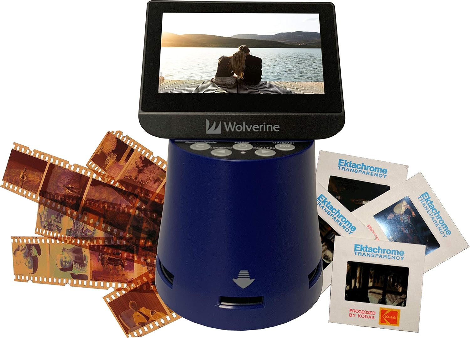 Wolverine Titan 8-in-1 High Resolution Film to Digital Converter with 4.3