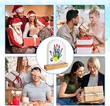 SSJkeji Family Handprint Kit with Wooden Frame 5 Panels 6 Paints view 7