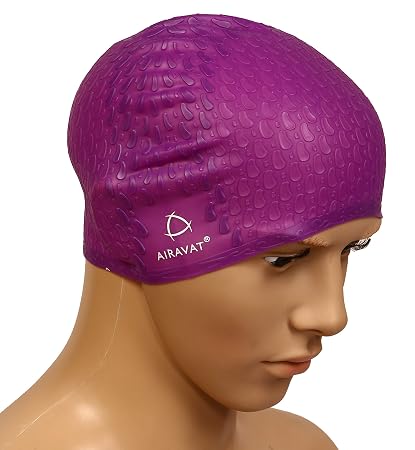 Kd Swim Cap Premium Silicone Swim Cap Wrinkle Free Swimming Cap