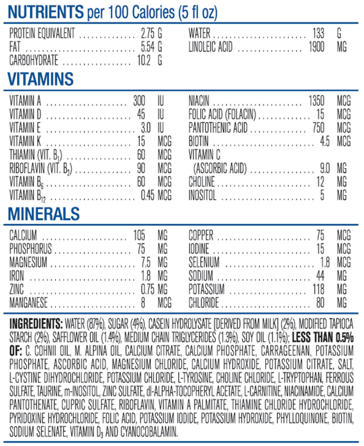 Similac Infant Formula Ingredients at Lindy Rossi blog