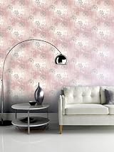 Arthouse Damselflies Glitter Sparkle Wallpaper Pink Silver Grey Botanical view 3