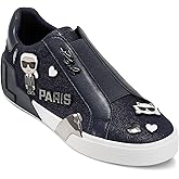 Karl Lagerfeld Womens Mavise Slip on Sneaker with Pins