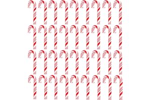 EHOPE 100Pcs Clay Candy Canes Red White Candy Canes Christmas Candy Cane Faux Candy Cane Christmas Stick Mini Polymer Soft Clay DIY Decoration for Nail Art Kit DIY Cake Food（3CM-Red +White）