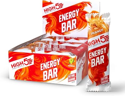 HIGH5 Energy Bars High Carb Vegan Oat Bars 12x55g Peanut Multipack