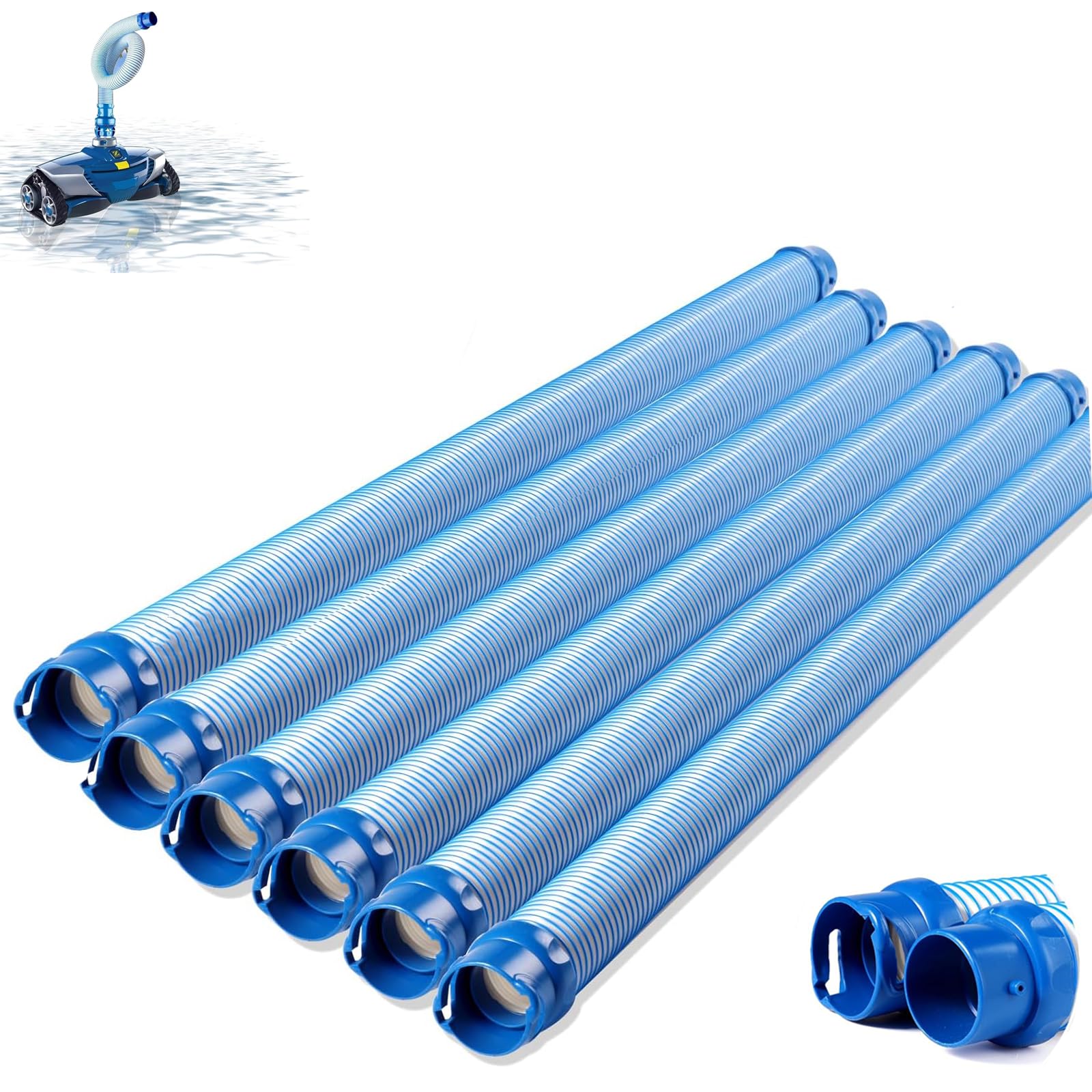 Photo 1 of 3 Pack Pool Cleaner Hose for X7 T3 T5 MX6 MX8,R0527700 Pool Vacuum Twist Lock Hose Replacement Parts,Swimming Pool Vacuum Hose Replacement Kit,Single length 39 inches