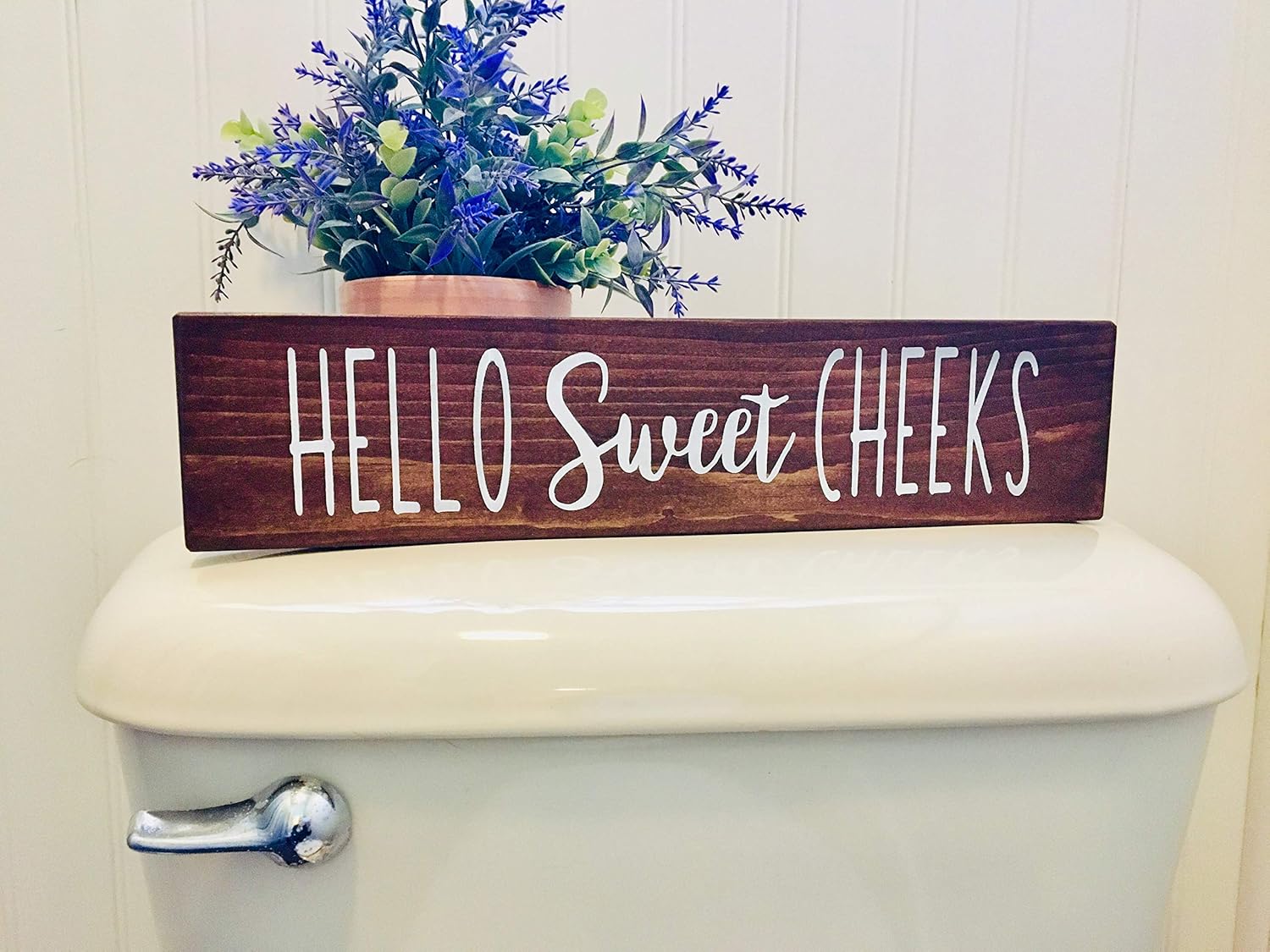 Amazon Com Hello Sweet Cheeks Bathroom Sign Rustic Bathroom