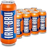 IRN-BRU Regular 12 Pack 500ml Big Cans Fizzy Drinks