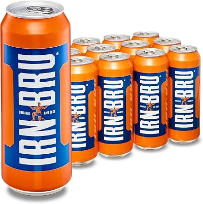 IRN-BRU Regular 12 Pack 500ml Big Cans Fizzy Drinks