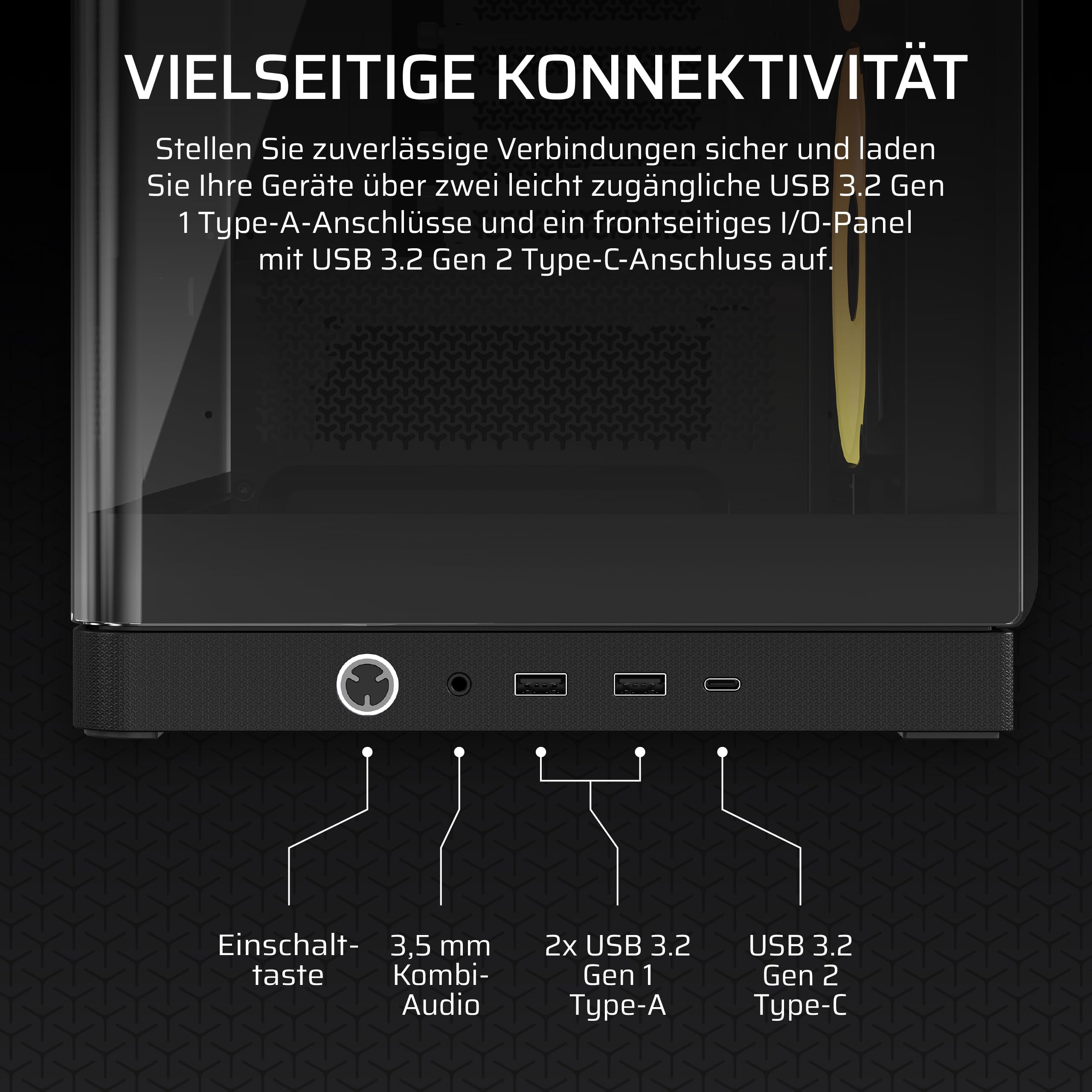 CORSAIR Frame 4500X LX-R RGB LINK Panoramaglas Mid-Tower-PC-Gehäuse – InfiniRail Lüftermontagesystem, Passend für Zwei 360 mm Radiatoren, GPU Anti-Sag, Enthält 3X LX120R RGB LINK Lüfter – Schwarz 9