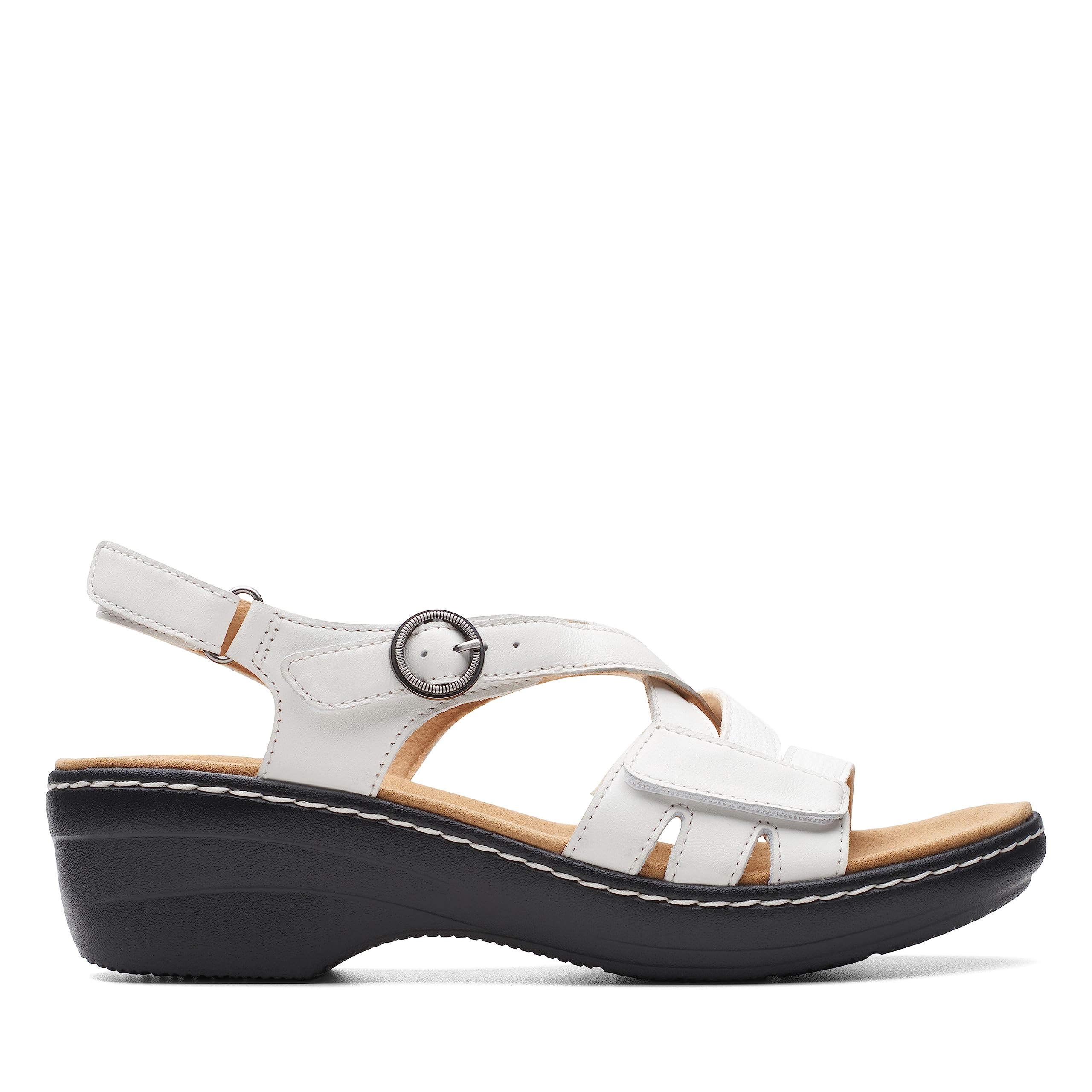 Clarks Collection Merliah Bonita Wedge Sandal in Brown | Lyst