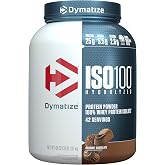 Dymatize ISO 100 Whey Protein Powder Isolate, Gourmet Chocolate, 3 lbs