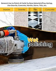 Panfreet 3 Step Diamond Polishing Pads 4",Granite
