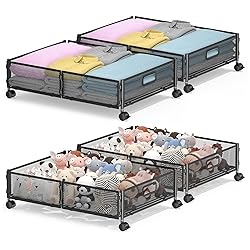 Lingusta Under Bed Storage with Wheels,Rolling
