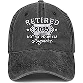 Retirement Gift for Women Men 2025 Retired Hat Gifts Ideas Embroidered Baseball Cap