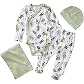 Butterblu unisex-baby Take Me Home 4-piece Baby Gift Set Organic Cotton Layette Clothing in Box for Boys & Girls