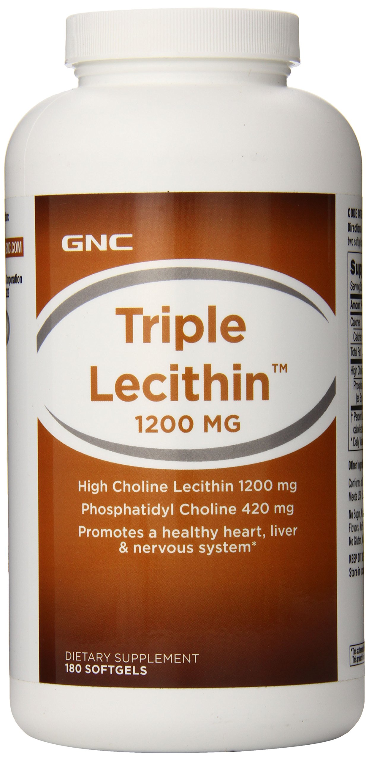 GNC Triple Lecithin 1200 MG Twin Pack Buy Online in United Arab