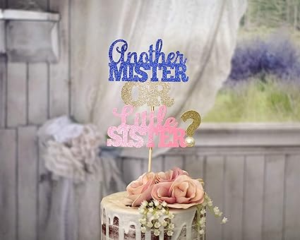 Decoration De Gateau Pour Bebe Another Little Mister Or Little Sister Amazon Fr Cuisine Maison