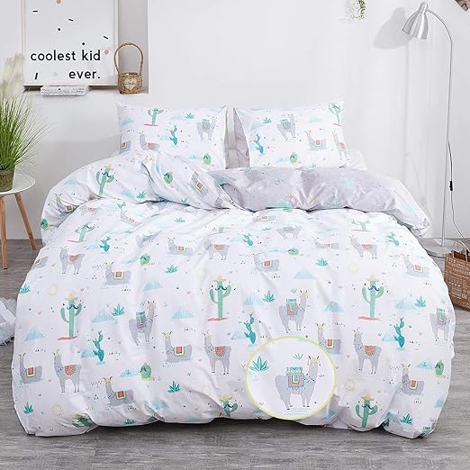 Amazon Com Karever Cartoon Duvet Cover Set Queen Desert Camel