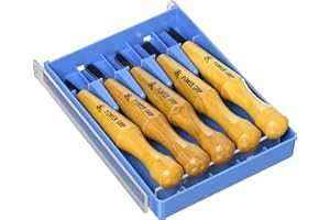 Mikisyo Hamono Power Grip Chisel Chisel Set of 5 Transparent Case (no.80015)