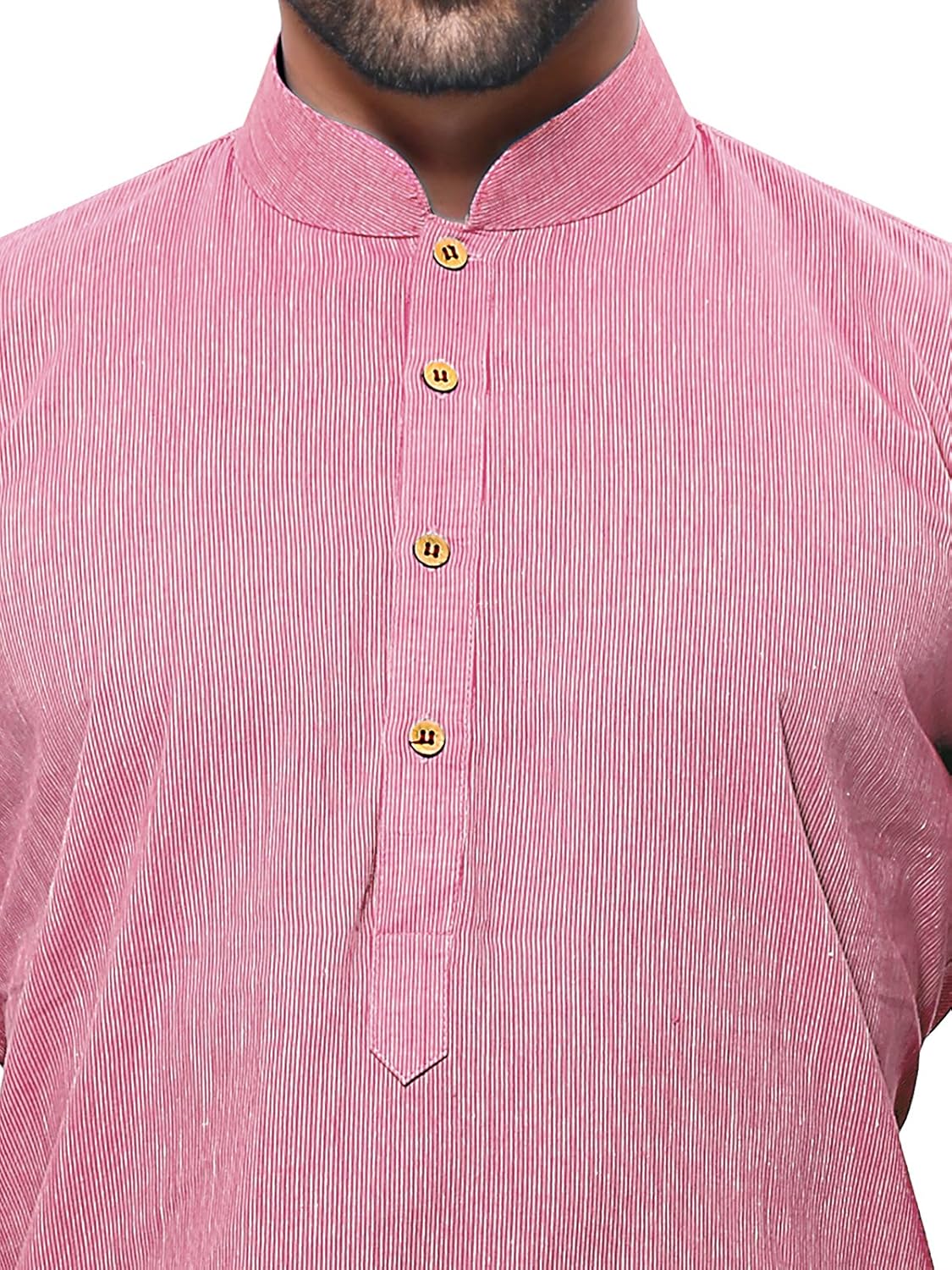 rg designers handloom pink kurta for men