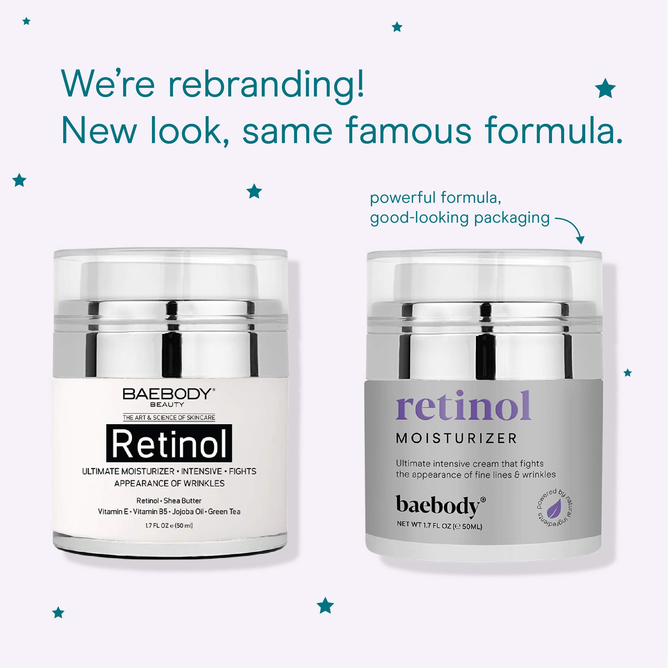 Baebody Retinol Moisturizer Cream for Face, Neck and Décolletage with Wrinkle and Acne Fighting