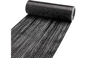11 FT x 12'' Carbon Fiber Cloth Plain Weave Kalolary 12K Carbon Fiber Fabric, Thick 0.24mm, 200g, Carbon Fiber Sheet, Strength Grade A