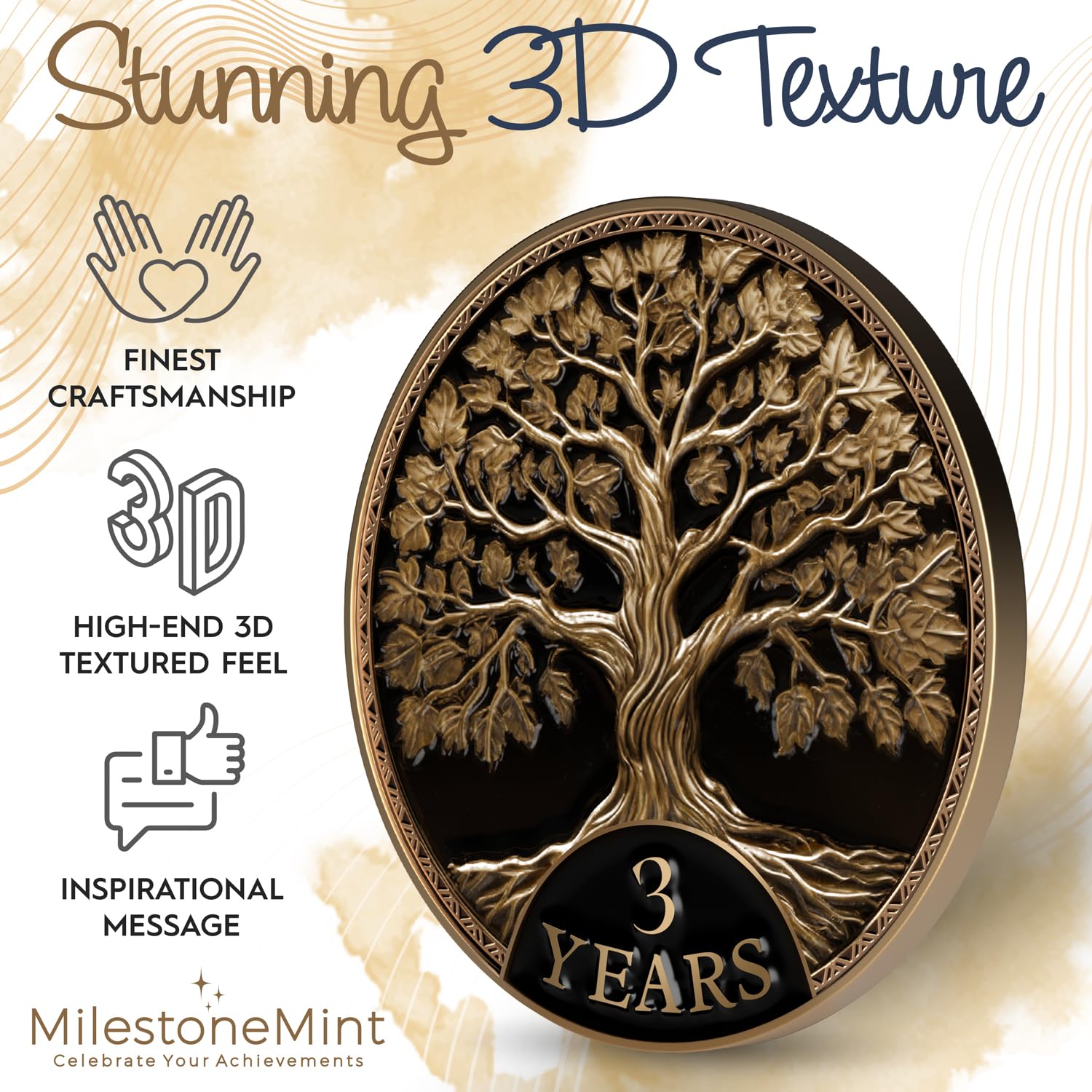 MilestoneMint Affirmation Sobriety Coin Gift Set