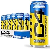 Cellucor C4 Performance Energy Drink, Frozen Bombsicle, Carbonated Sugar Free Drink with no Artificial Colours or Dyes, 473mL