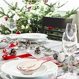 DOITOOL Ceramic Christmas Spoon Rest with Gnome Design for Holiday Kitchen view 8