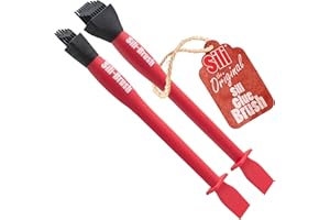 FULTON Sili Non-Stick Silicone Glue Brush Wood Applicator Set, 1 & 1/2 Brush Kit, Easy Clean Brushes for Woodworking, Arts, Hobby, Silicone Spreader Brushes