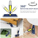 HOMTOYOU Spray Mop for Floor Cleaning with 4 Microfiber Pads view 4