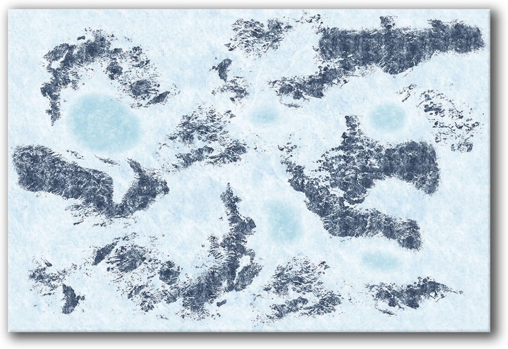 Frontline Gaming - FLG Mat - Snow 6x4' - Neoprene Wargaming Mat