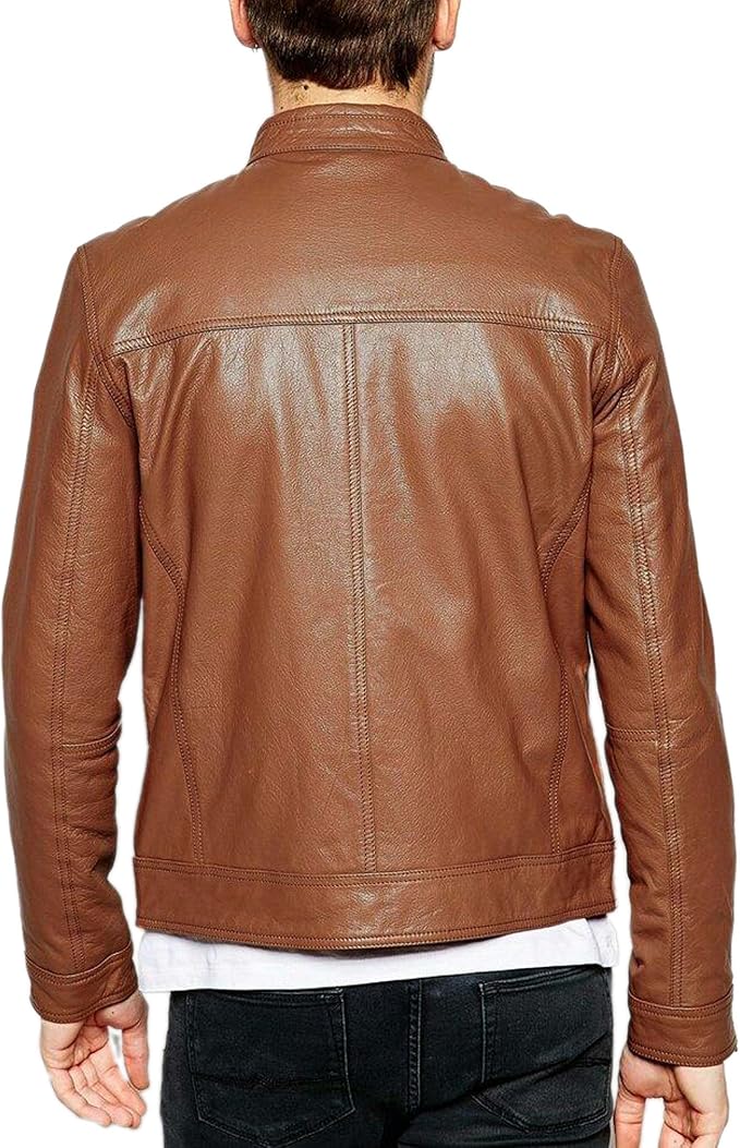 Buy K&K Full Sleeves Genuine Leather Jacket For Men, ILW36 at Amazon.in