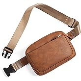 Vegan Leather Belt Bag for Women Fanny Pack Crossbody with Adjustable Strap Fashion Waist Packs by Amxnx…