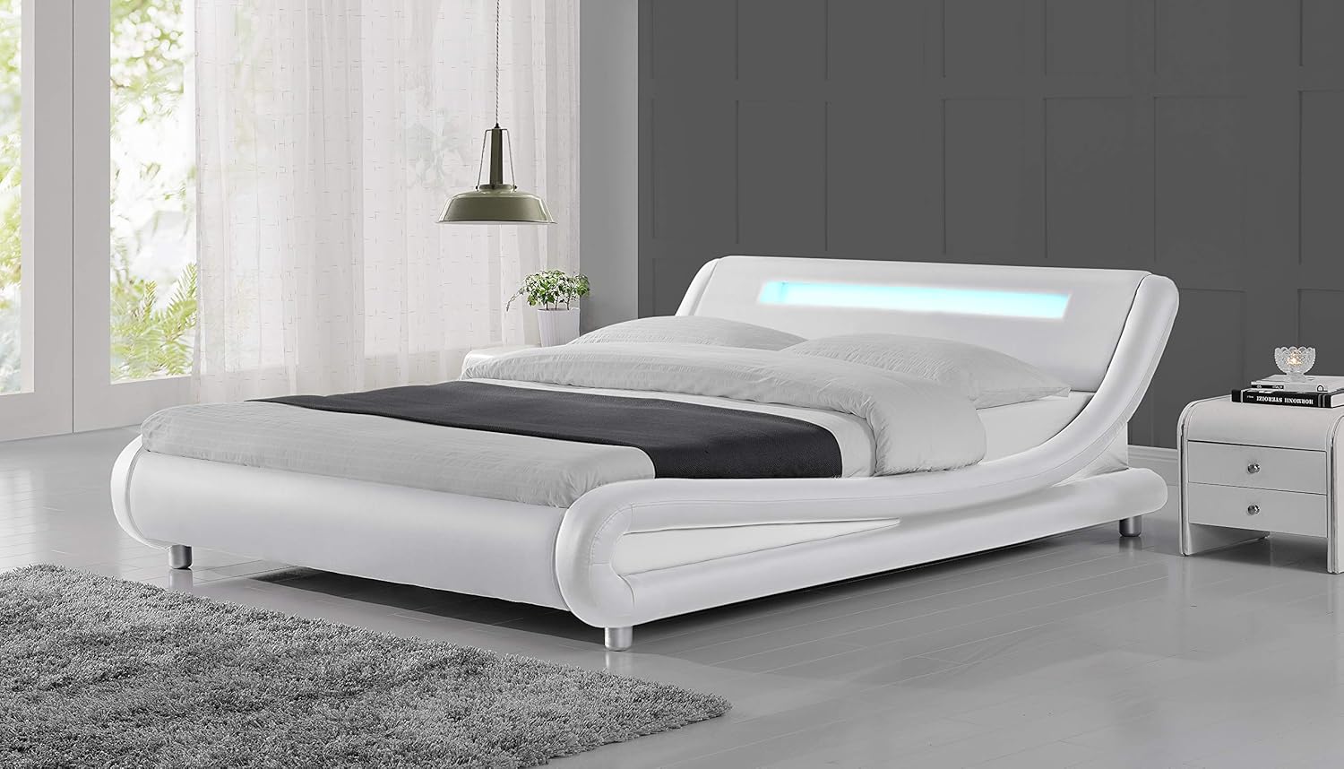 кровать мягкая 160x200 melita 665293. высокая кровать с выдвижными ящиками. длинные кровати. кровать кинг сайз с мягким изголовьем. длинные кровати.