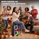JYX Karaoke Machine with 2 Wireless Microphones 500W Bluetooth PA System view 6